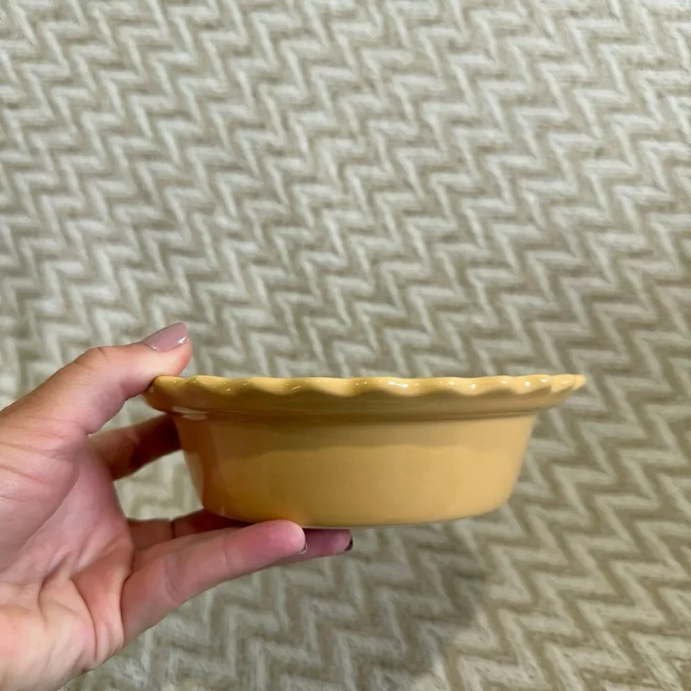 Vintage Chantal 5” 1.5 Cup Individual Pie Dish Scalloped Edge Stoneware